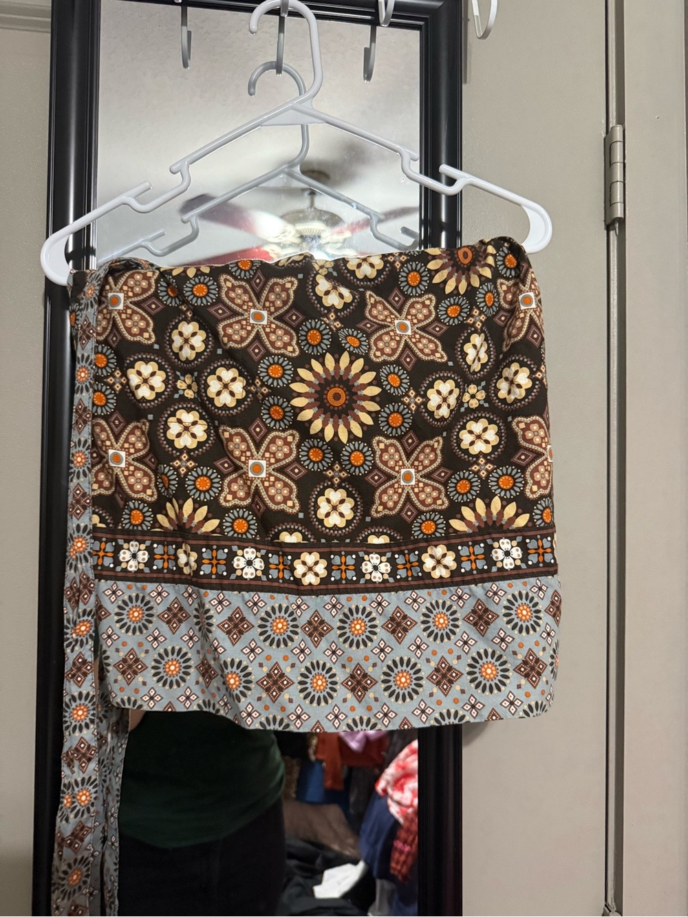Skirt apron- waist down - Vera Bradley - Brown & Cream